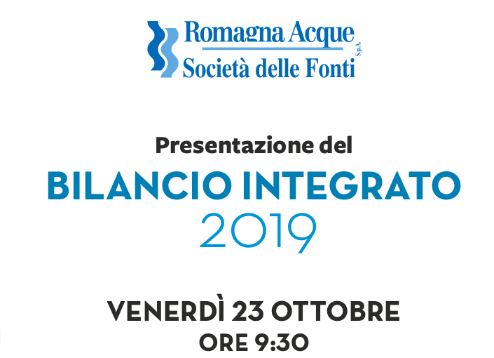 Presentazione del bilancio integrato 2019 di Romagna Acque Società delle Fonti